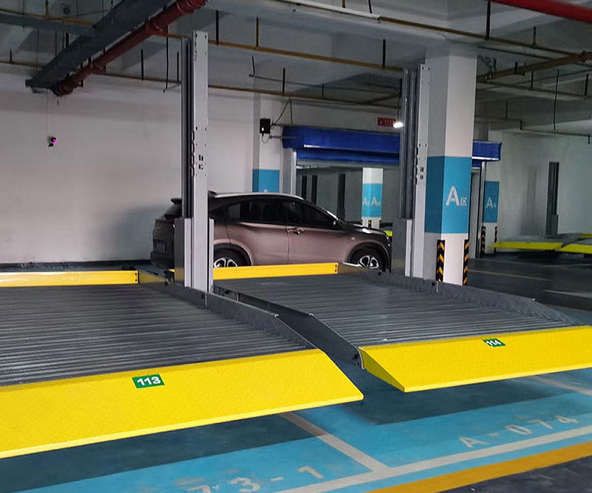 臨澤四柱式停車立體車庫回收