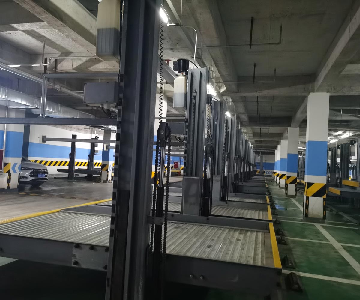 雙柱簡易升降機械停車場