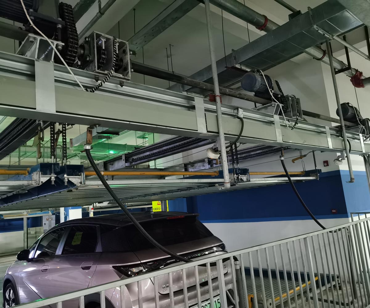 廣西PSH5-D1負一正四帶地坑式五層升降橫移式智能停車設備