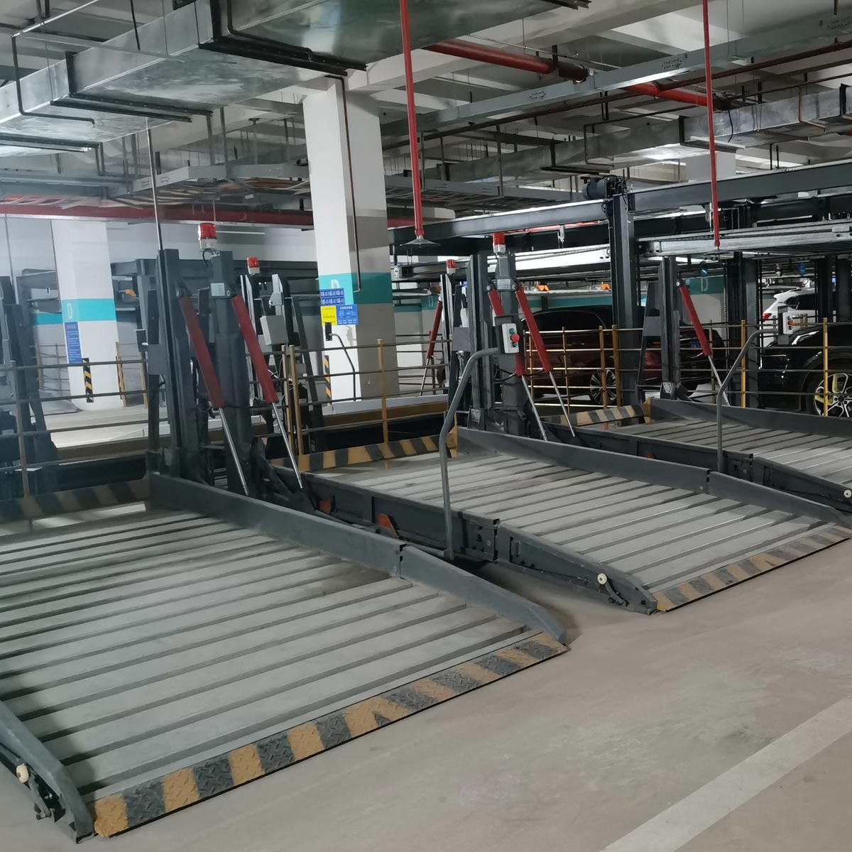 雙柱升降式機械停車位回收俯仰簡易式停車設備租賃經營